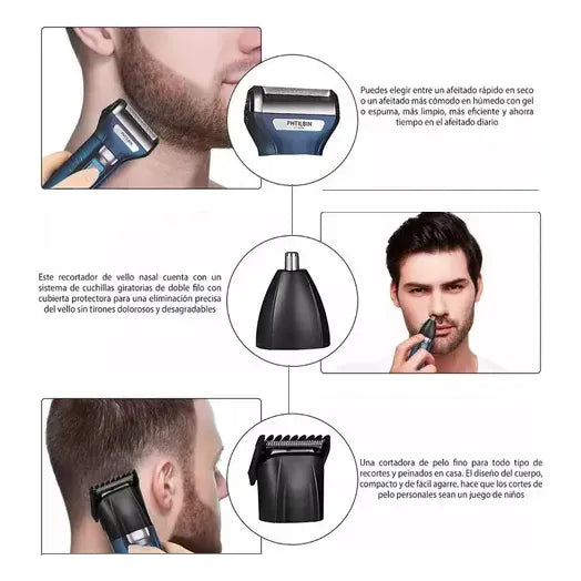 Rasuradora Geemy 3 en 1